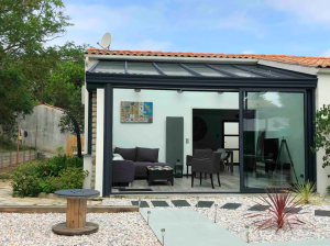 véranda de la maison de vacances le Bout au Vent à l'île d'oléron